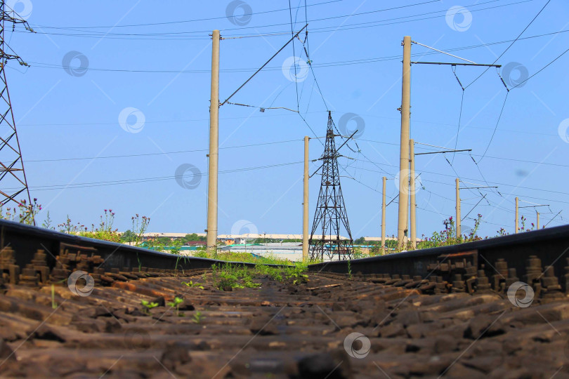 Скачать Железная дорога и рельсы фотосток Ozero
