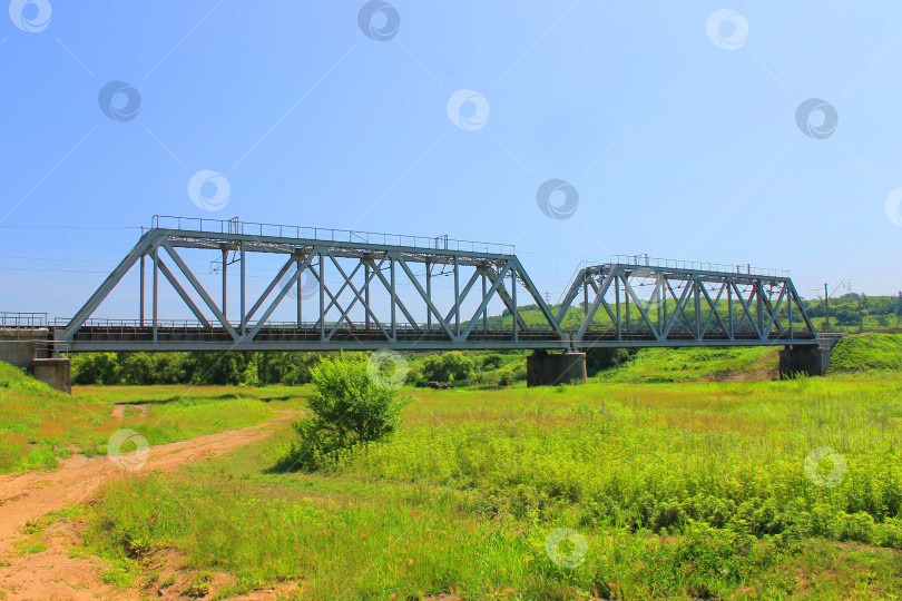 Скачать Большой железнодорожный мост фотосток Ozero