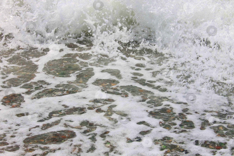 Скачать Морская волна и морская пена фотосток Ozero