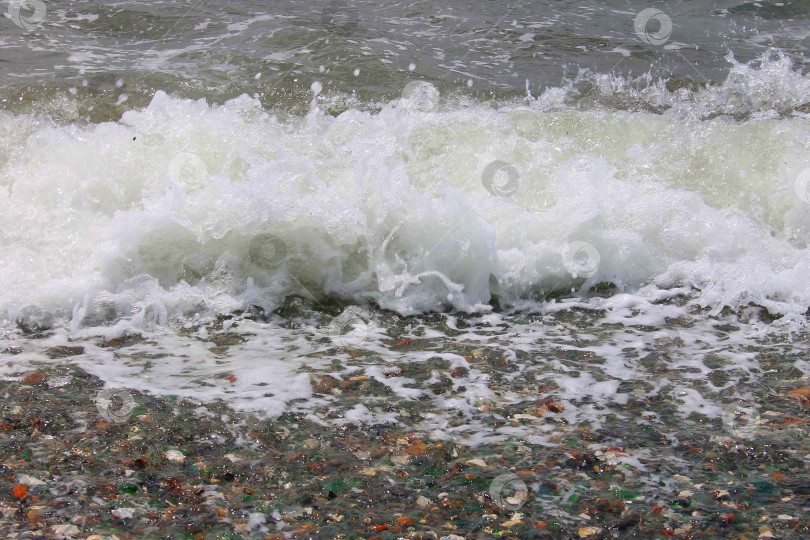 Скачать Морская волна и морская пена фотосток Ozero