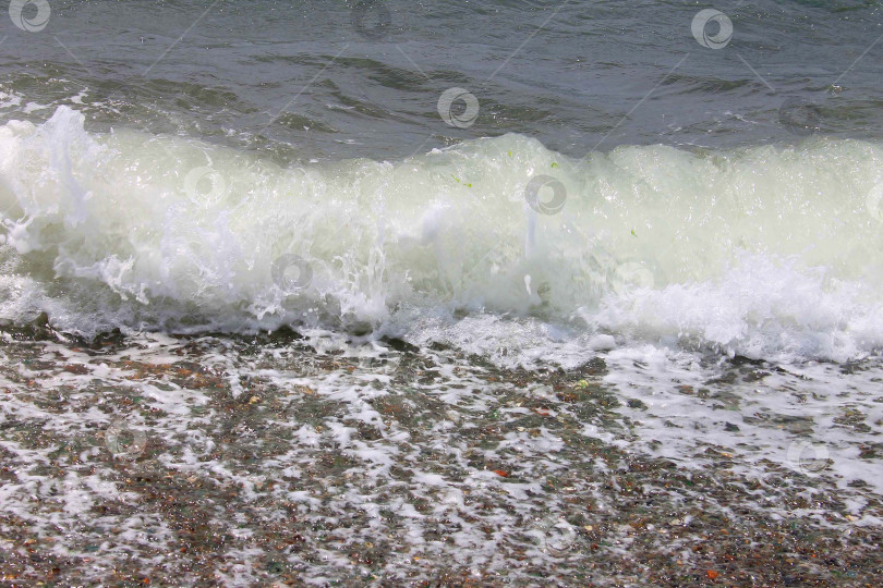 Скачать Морская волна и морская пена фотосток Ozero