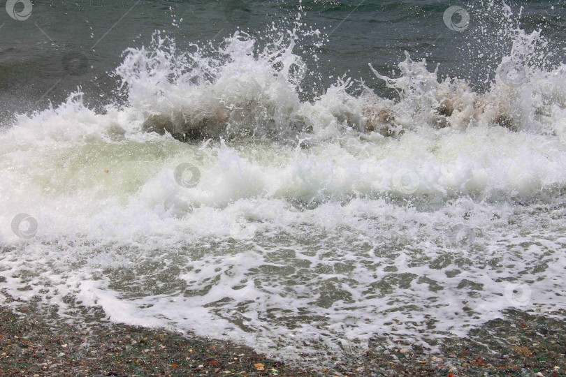 Скачать Морская волна и морская пена фотосток Ozero