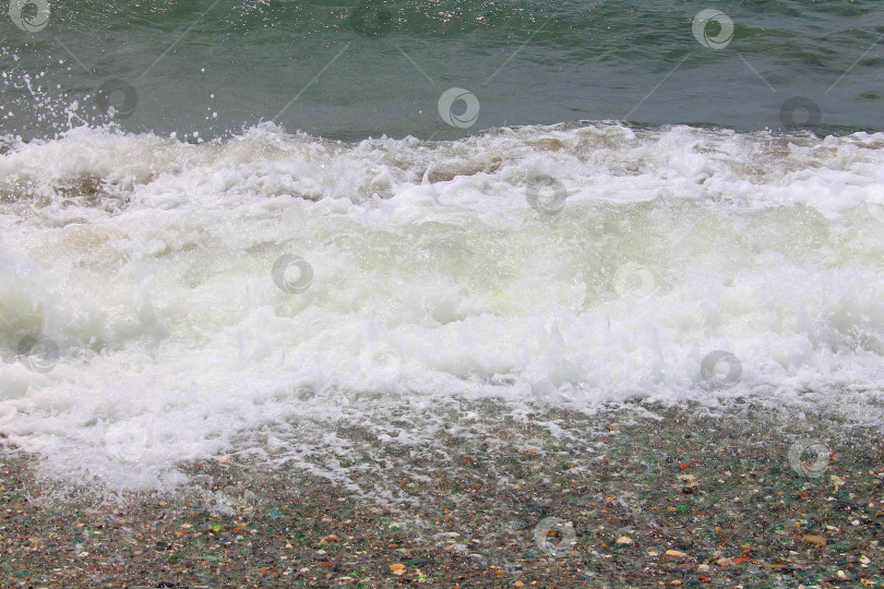 Скачать Морская волна и морская пена фотосток Ozero