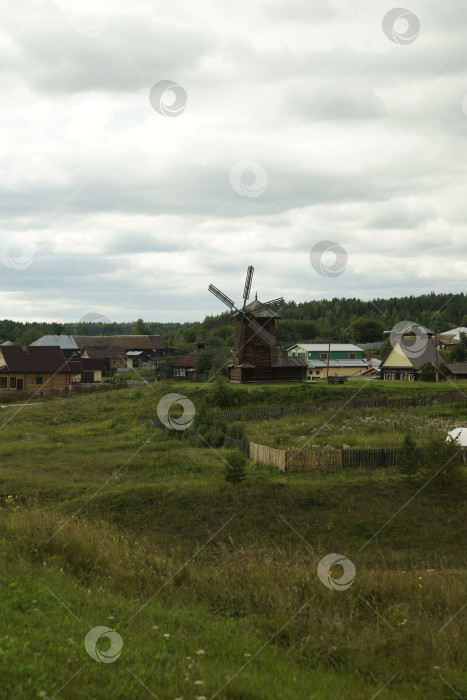 Скачать Сельский пейзаж фотосток Ozero