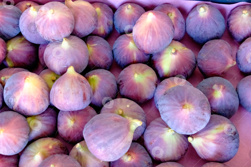 Скачать На столе лежит гроздь фиолетового инжира фотосток Ozero