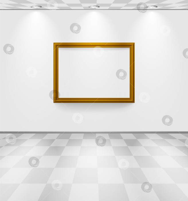 Скачать Белая комната в рамке фотосток Ozero