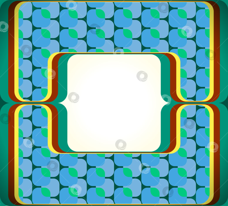 Скачать ретро-рамка в стиле 50-х годов фотосток Ozero