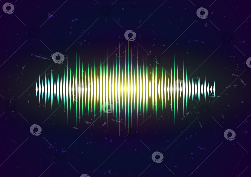 Скачать Блестящая форма звукового сигнала фотосток Ozero