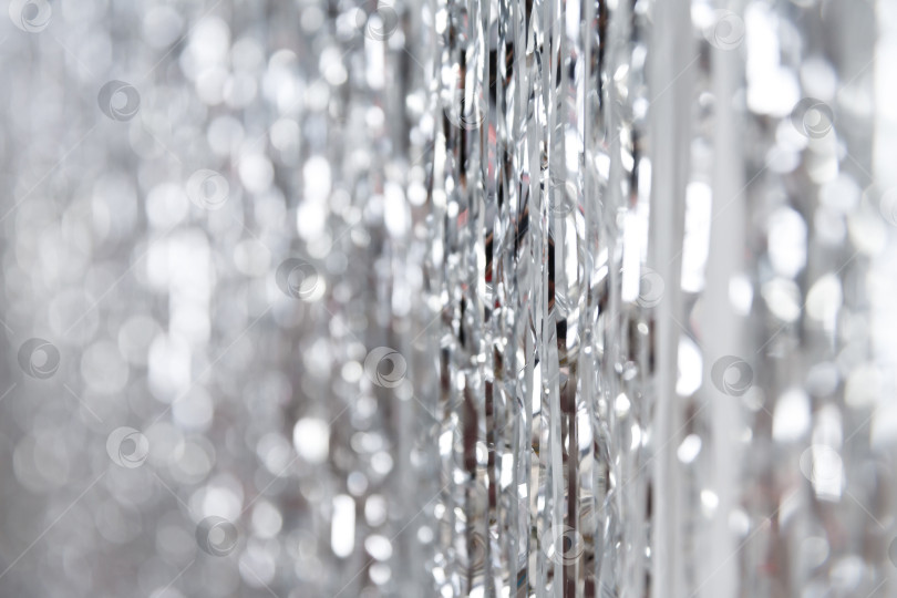 Скачать Рождественский и новогодний фон, мишура или блестящие ленты фотосток Ozero