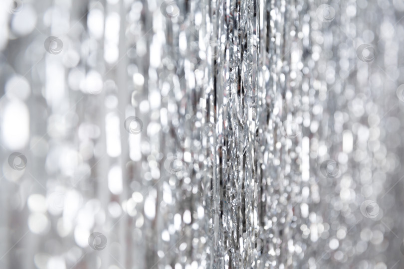 Скачать Рождественский и новогодний фон, мишура или блестящие ленты фотосток Ozero