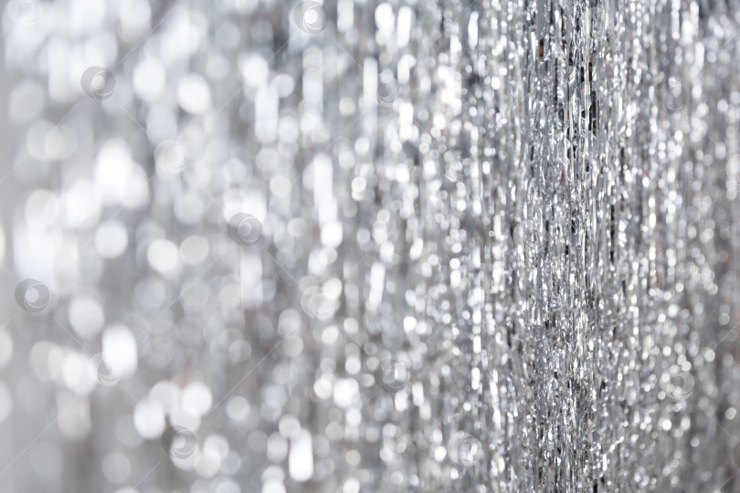 Скачать Рождественский и новогодний фон, мишура или блестящие ленты фотосток Ozero