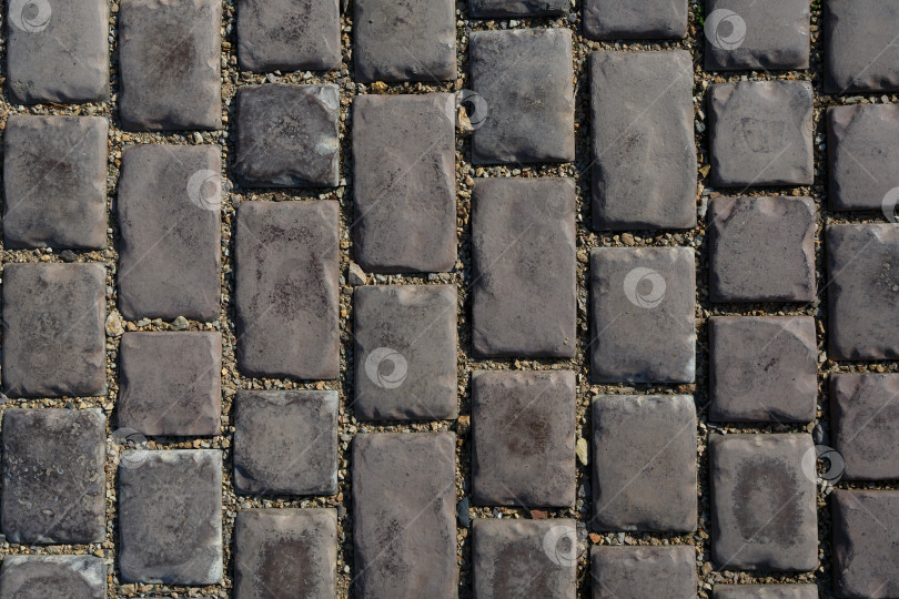 Скачать Каменный фон - серая брусчатка крупным планом фотосток Ozero