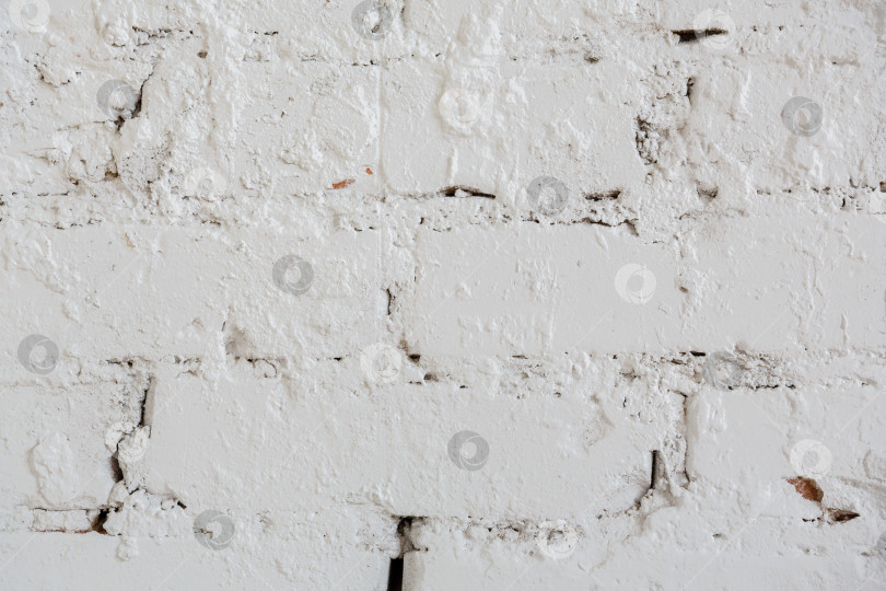Скачать фон и текстура, кирпичная стена, выкрашенная в белый цвет фотосток Ozero