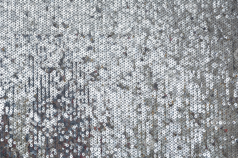 Скачать Рождественский и новогодний фон, материал, расшитый серебряными пайетками фотосток Ozero