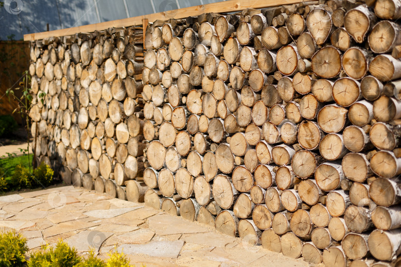 Скачать стенка из гладких круглых профилей березы фотосток Ozero