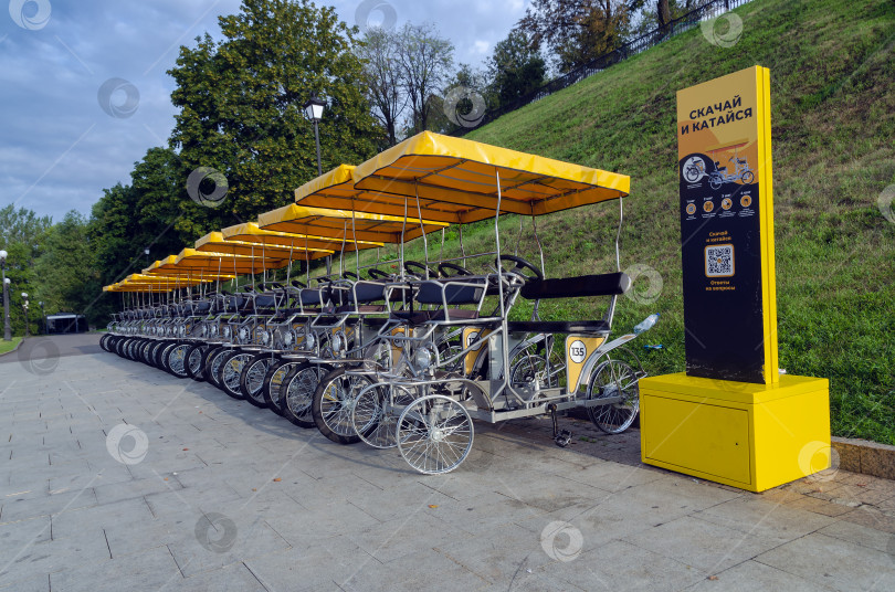 Скачать Прокат велосипедов. фотосток Ozero