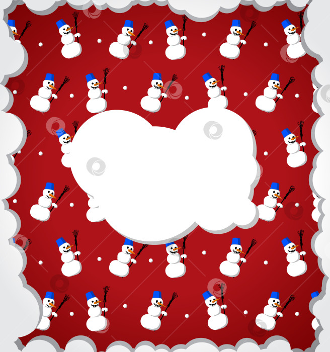 Скачать Рамка для снеговика фотосток Ozero