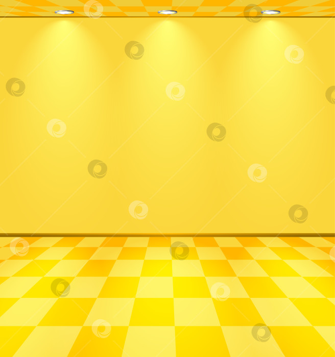 Скачать Комната с желтым освещением фотосток Ozero