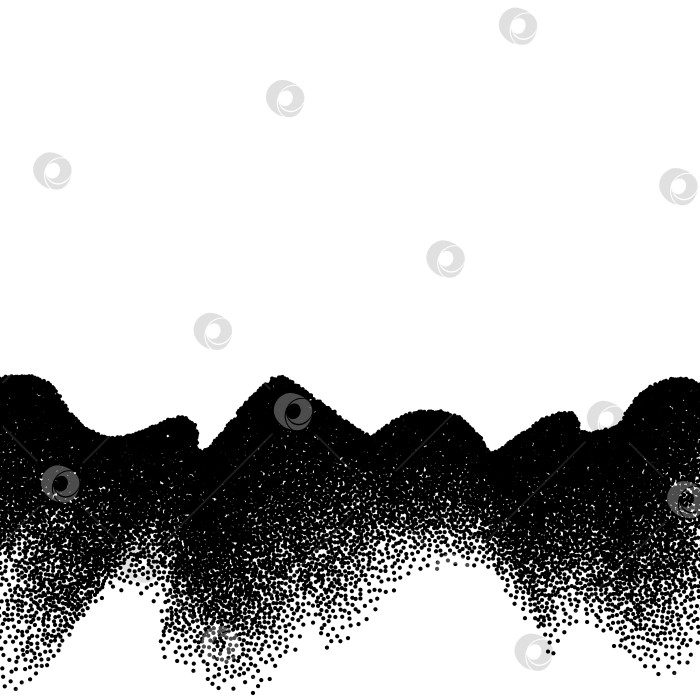 Скачать Абстрактный фон с волной разбросанных точек фотосток Ozero