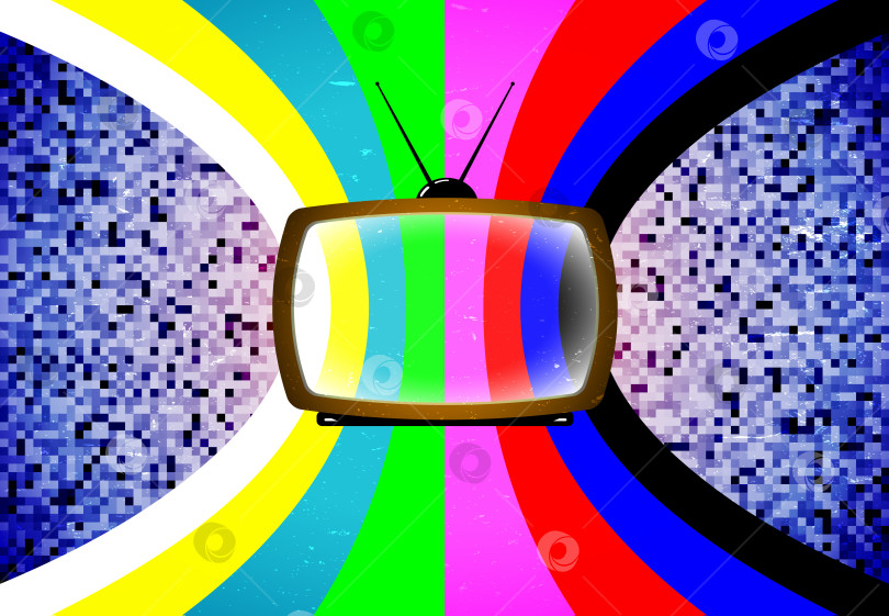 Скачать Телевизионная карта с таблицей цветов фотосток Ozero