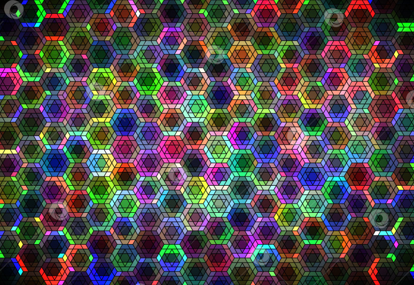 Скачать Шестиугольный орнамент фотосток Ozero