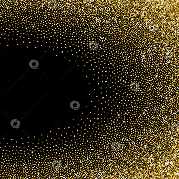 Скачать Блестящий золотистый градиент с разбросанными блестками фотосток Ozero