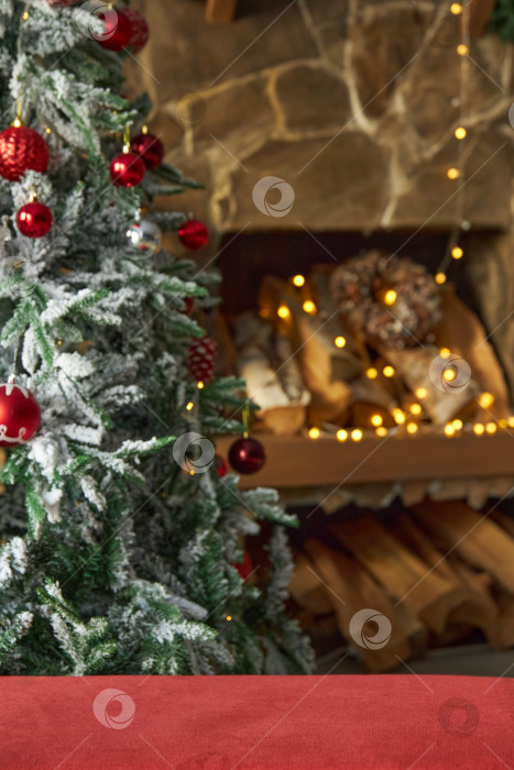 Скачать шаблон полки с товарами. Рождественский или новогодний фоновый рисунок фотосток Ozero