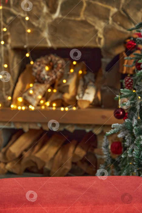 Скачать шаблон полки с товарами. Рождественский или новогодний фоновый рисунок фотосток Ozero