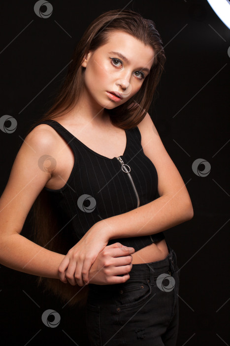 Скачать Крупным планом макияж фотомодели фотосток Ozero