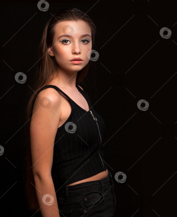Скачать Крупным планом макияж фотомодели фотосток Ozero