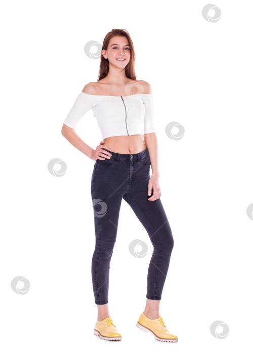 Скачать Модный портрет молодой красивой женщины фотосток Ozero