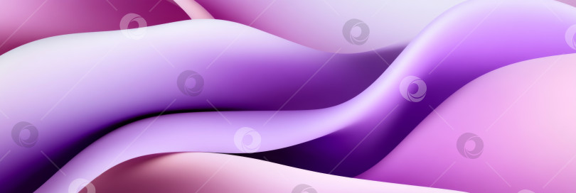 Скачать Абстрактные фиолетовые волны, образующие гладкий художественный фон фотосток Ozero