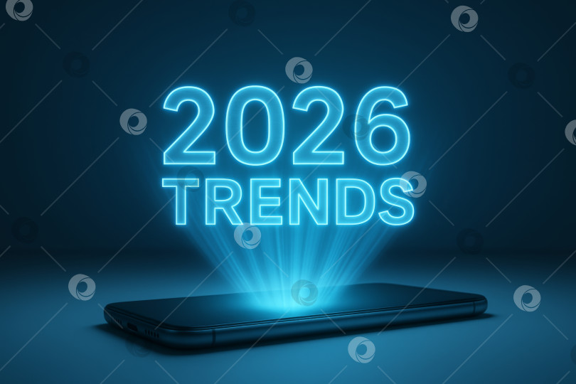 Скачать тенденции 2026 года: голографическая проекция со смартфона, история технологических инноваций фотосток Ozero