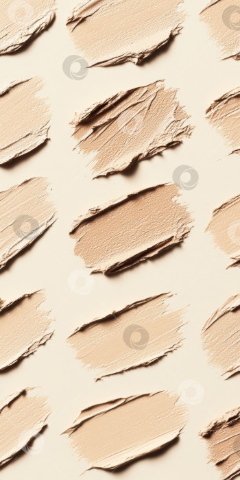 Скачать Жидкие косметические текстуры с нанесенным хайлайтером и тональным кремом фотосток Ozero