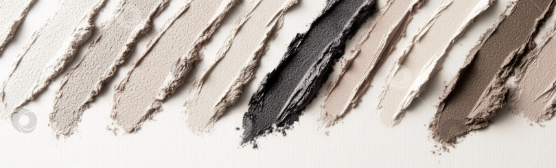 Скачать Мазки теней для век различных цветов и текстур для любителей макияжа фотосток Ozero