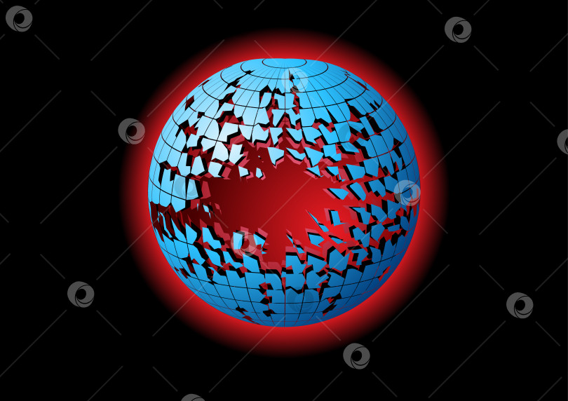 Скачать Взрывающаяся планета фотосток Ozero