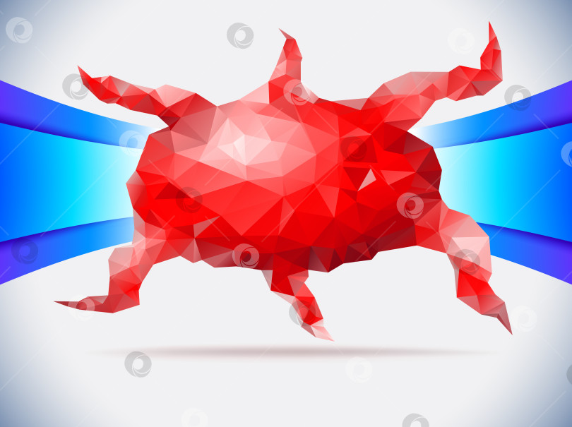 Скачать Красный кристаллический осьминог фотосток Ozero