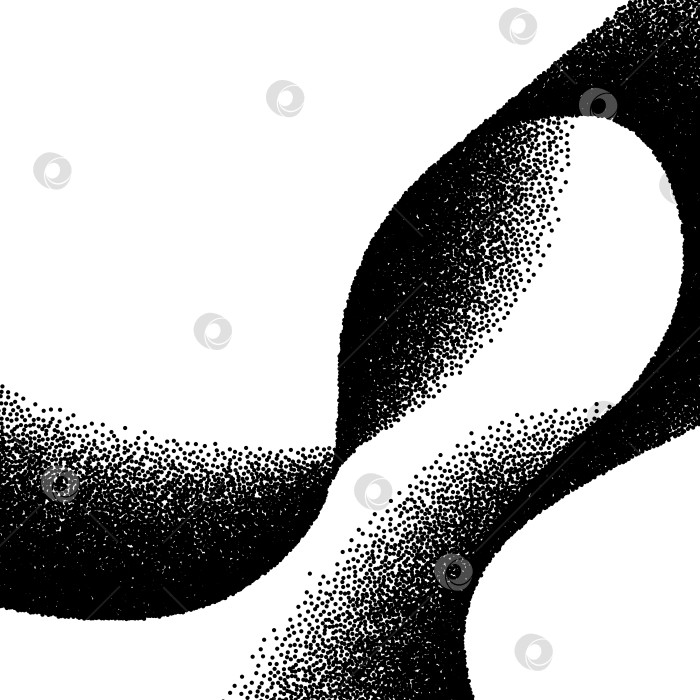 Скачать Абстрактный фон с волной разбросанных точек фотосток Ozero
