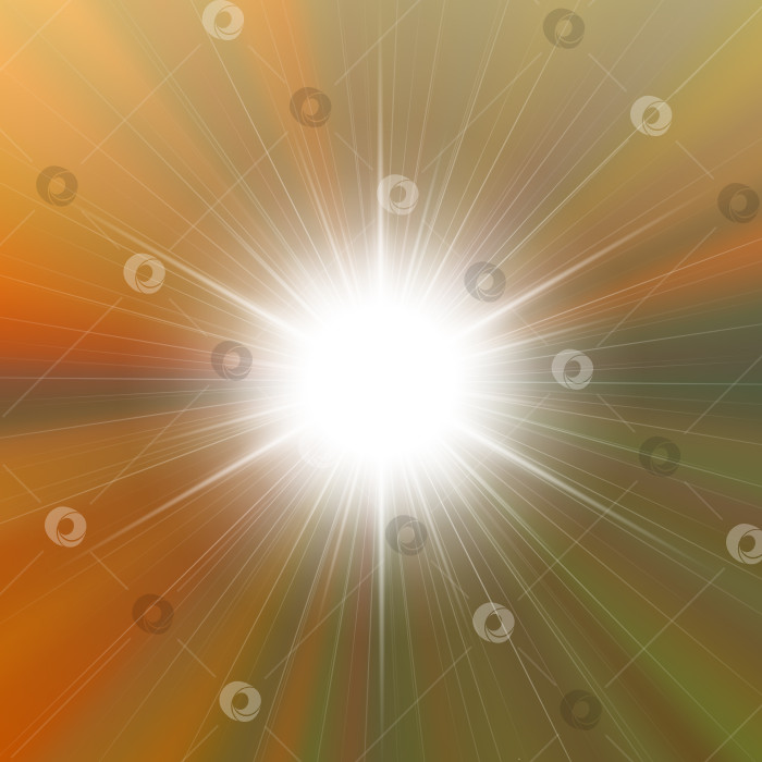 Скачать Вспыхивает яркая блестящая звезда фотосток Ozero