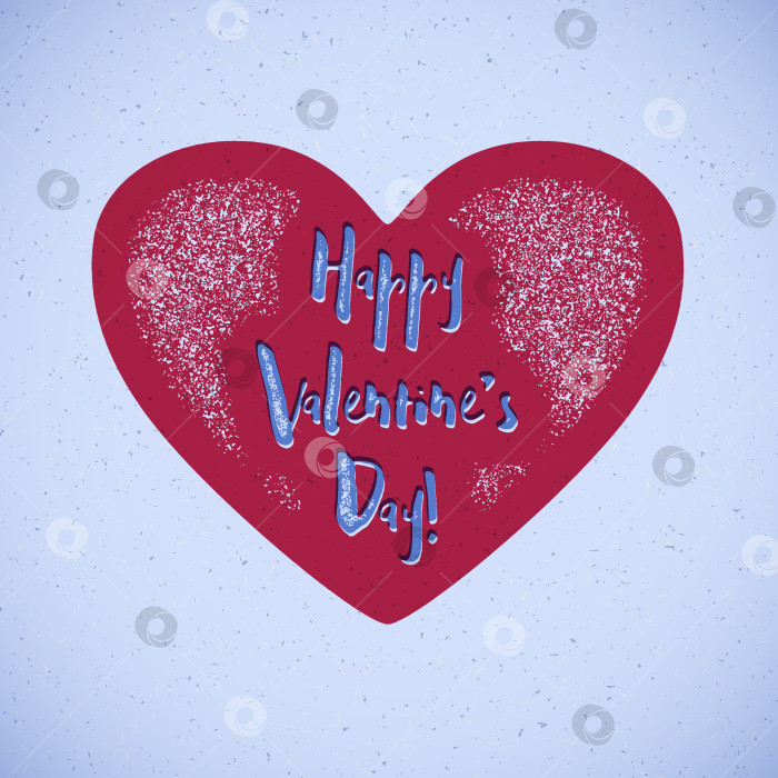 Скачать Ретро-открытка на День Святого Валентина с измененными цветами фотосток Ozero