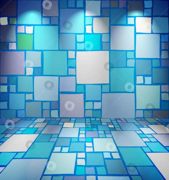 Скачать Клубная комната с квадратами фотосток Ozero