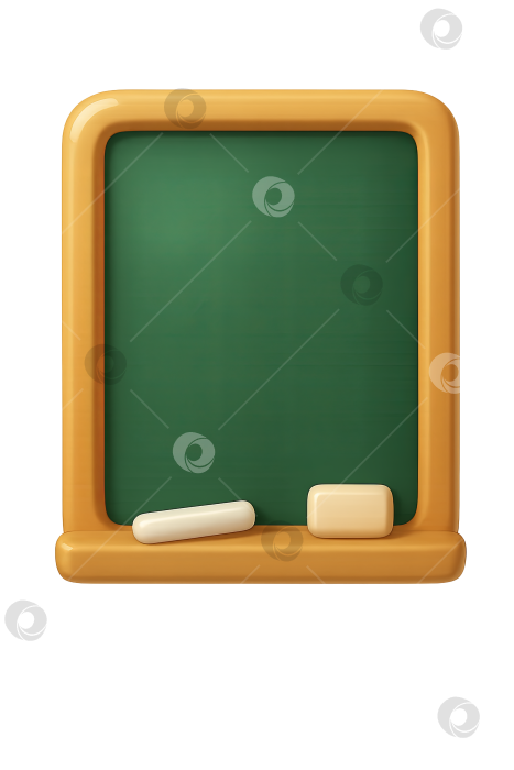 Скачать Изолированная классная доска с ластиками для концепции "Назад в школу" фотосток Ozero