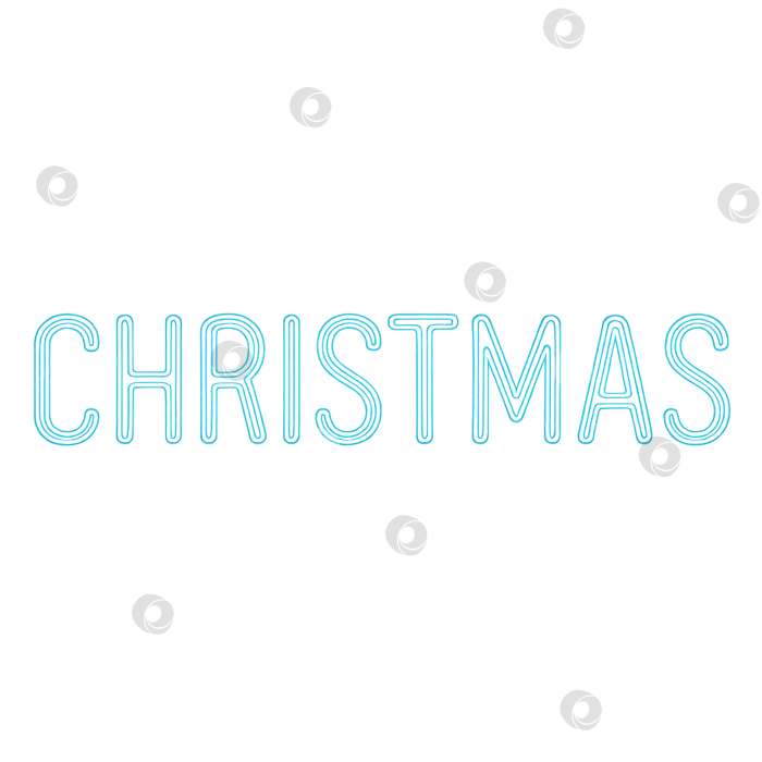 Скачать Рождественский неоновый текст в изолированном формате png, подходящий для праздничных фонов фотосток Ozero