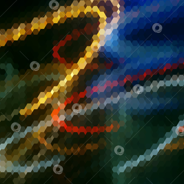 Скачать Фон с красочной шестигранной сеткой фотосток Ozero