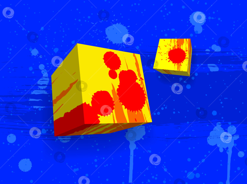 Скачать Абстрактные шероховатые кубы фотосток Ozero