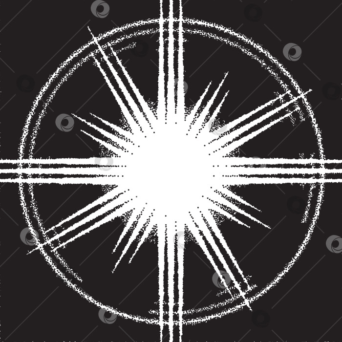 Скачать Ретро-точечная работа, солнечный всплеск или взрыв с лучами фотосток Ozero