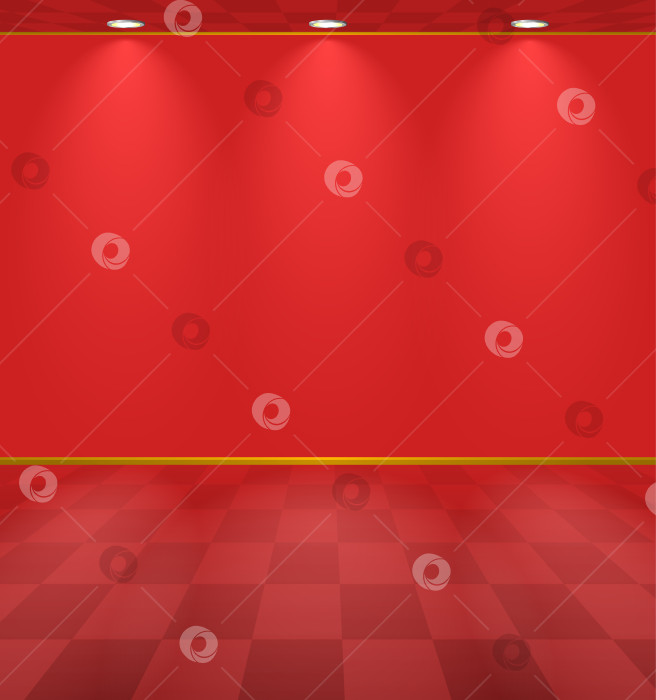 Скачать Комната с красным освещением фотосток Ozero