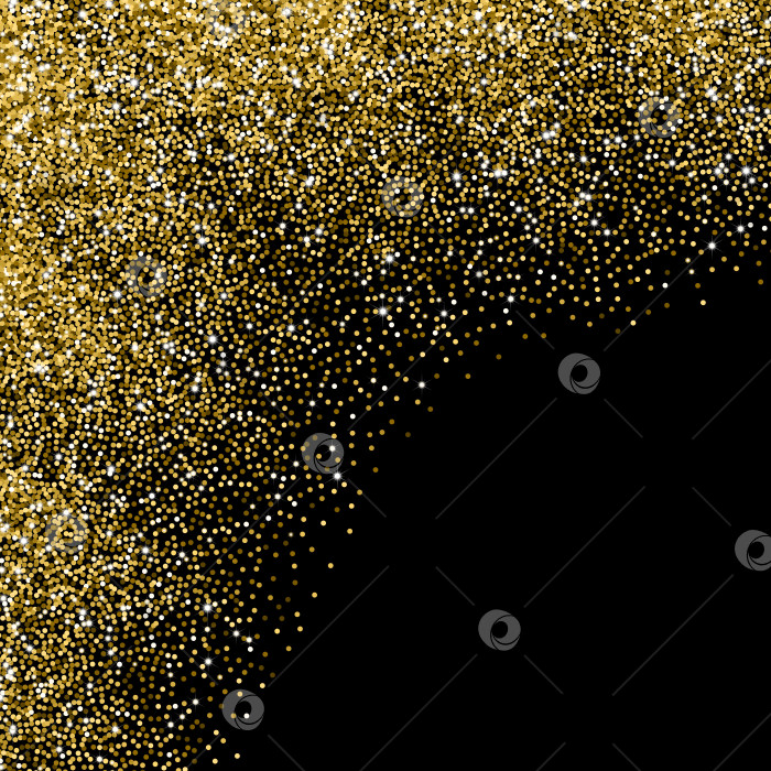 Скачать Блестящая абстрактная волна из разбросанных золотых точек фотосток Ozero