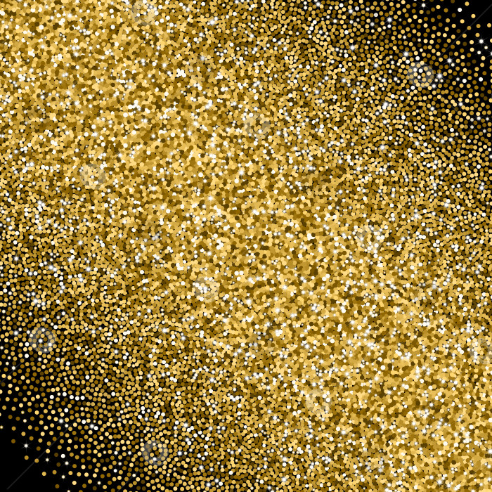 Скачать Блестящий золотистый градиент с разбросанными блестками фотосток Ozero