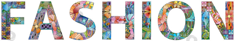 Скачать Слово "МОДА". Векторный объект для украшения фотосток Ozero